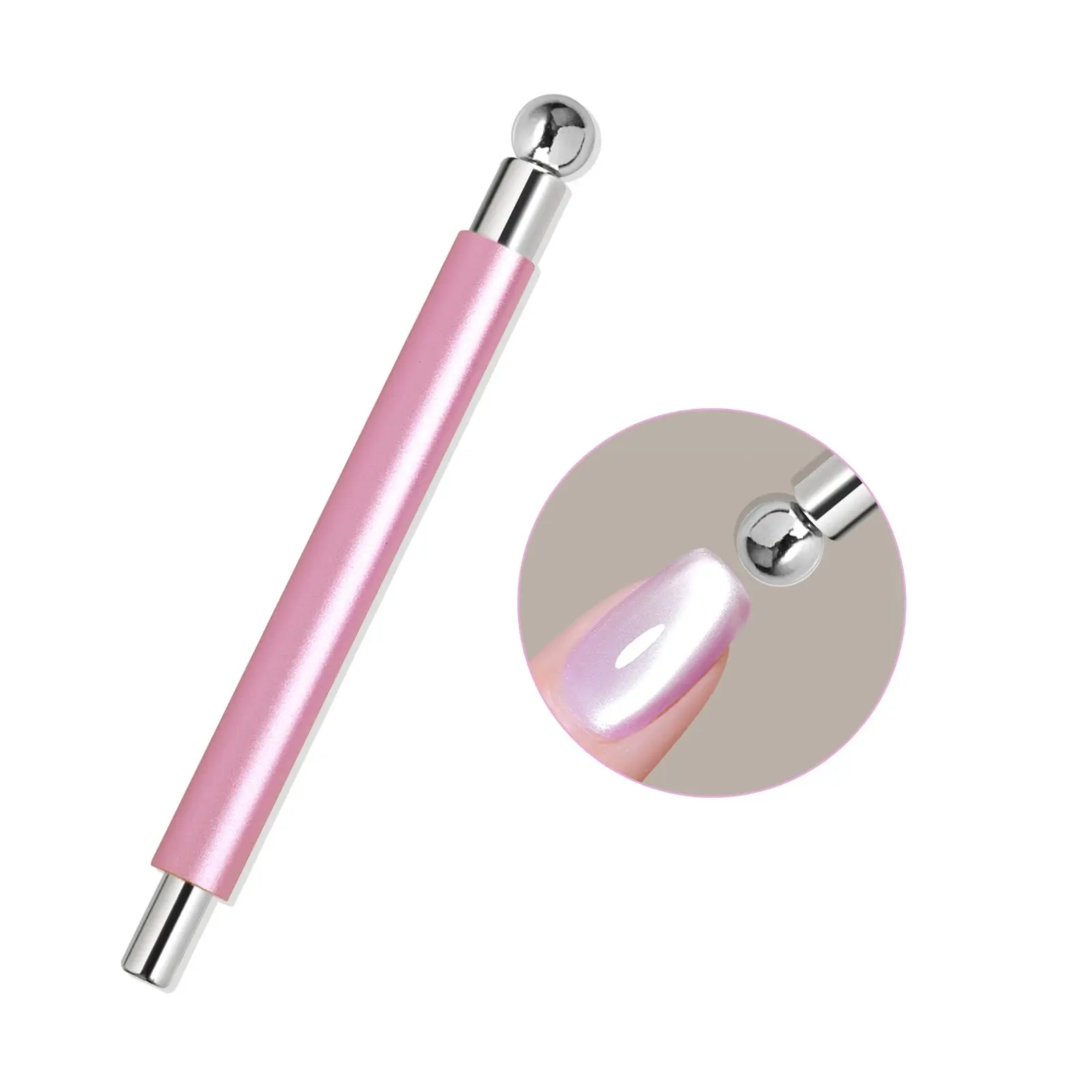 Double-End Nail Magnet Tool - Strong Magnet for 3D Cat Eye Nail Art Designs