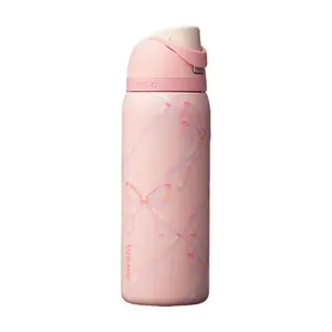 New Owala Sugar Plum Fairy Pink 32oz Holiday Collection 2025, Freesip Insulated Stainless Steel Tumbler With Straw For Sports and Travel, BPA-Free Sports Water Bottle