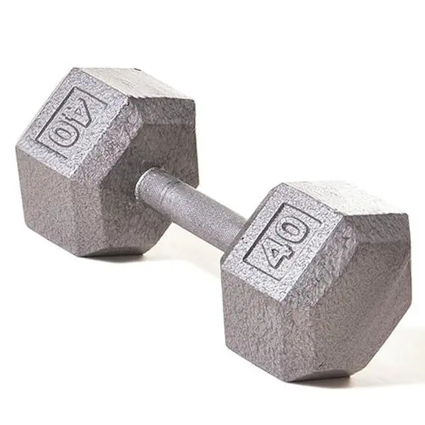 40 lbs Hex Dumbbells with Straight Handle, Ergo Design for Weight Training, Sports & Outdoor Fitness Use