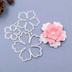 3D Petal Shape Cutting Mold for Paper Art Embossing, Perfect for Scrapbooking and Creative Handmade Projects, DIY Paper Craft Supplies