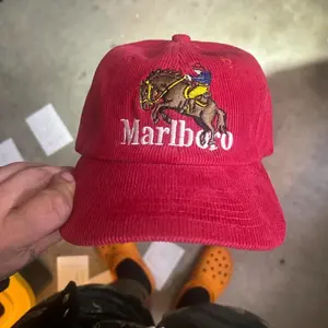 New Marlboro Corduroy Embroidered SnapBack Hat