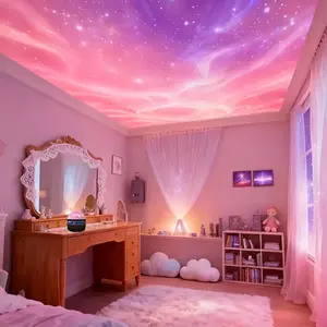 Arctic LED Mood Projection Lamp RGB, Ceiling Projection Lamp, Galaxy Star Projector, Bedroom Night Light, Starry Sky Lights, Room Decor, Amazing Gift, Holiday Party, Home Decoration