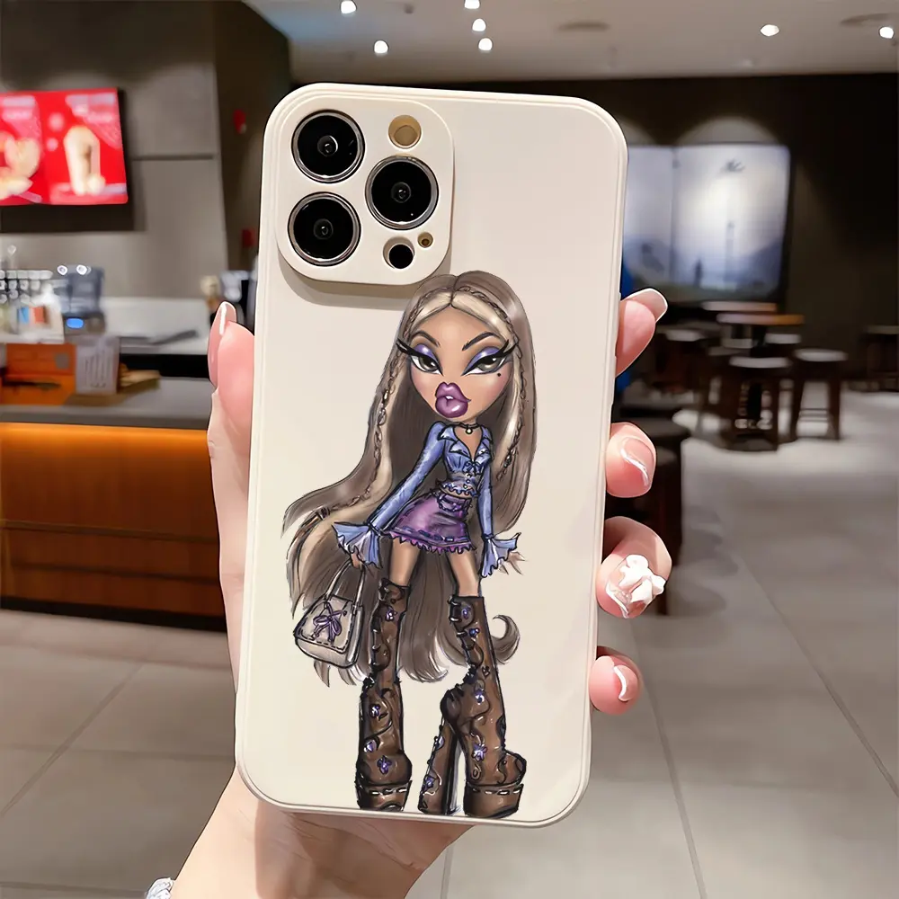 Illustration Sunshine Girl Pattern Phone Case for IPhone 16/15/14/13/12/11/Plus/Pro/Pro Max series