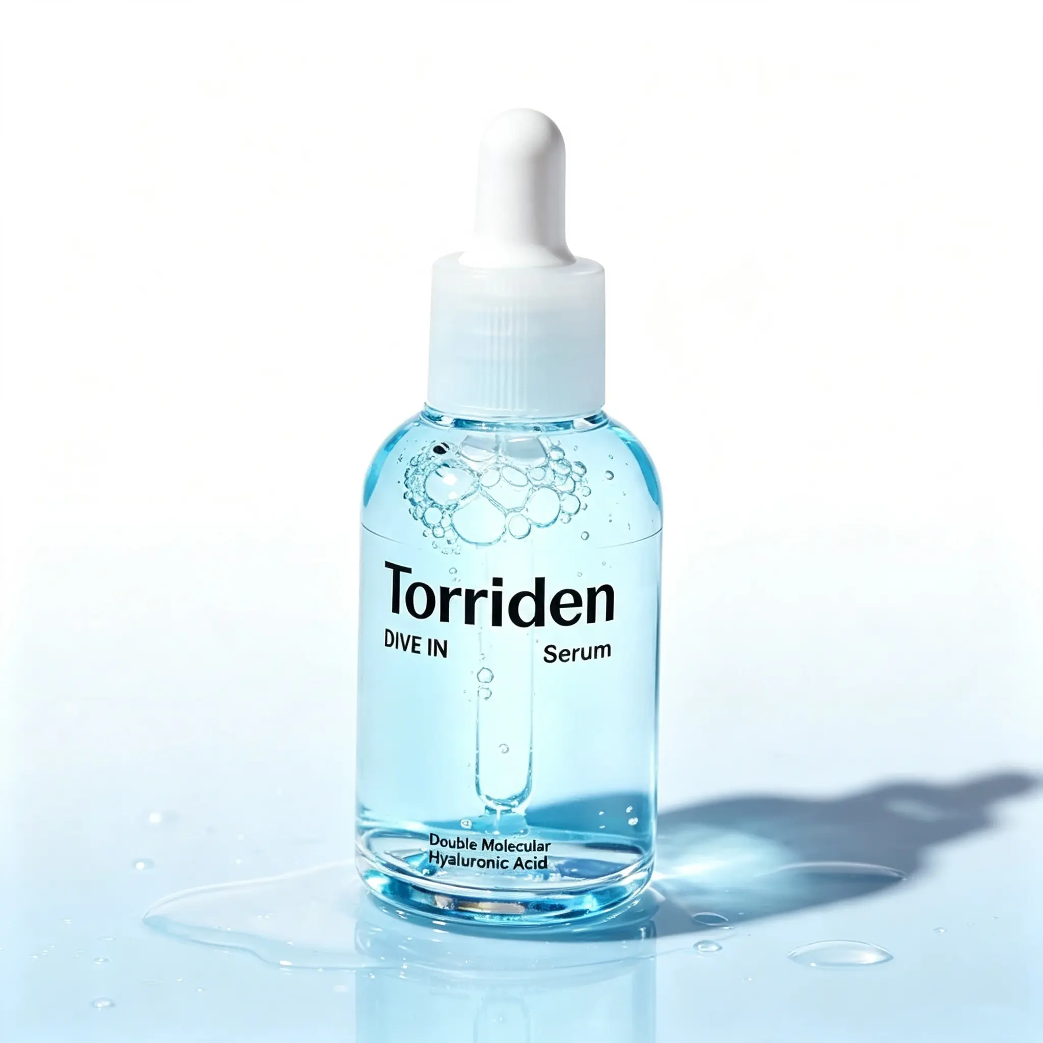 Torriden DIVE IN Hyaluronic Acid Serum 50mL, Low-Molecular HA Moisturizing Facial Serum, Gentle Hydration for Sensitive Skin, Achieve Plump Glowing Skin