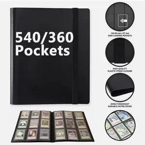 SJPACK 360/540 Cards Pocket Binder 9 Pocket Trading Cards Album Folder Collections Waterproof 20Pages/30Pages US