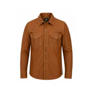 Brown Leather Welding Jacket