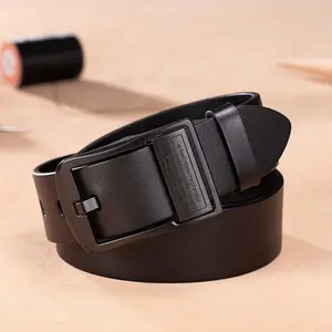 Men's Sleek AutomaticBuckleBeltGenuineFauxwithTexturedSquarePatternBlackSimple&StylishDesignforCasualAttire,CasualWearBeltStylishSquarePatternPolishedAlloyBuckleFauxLeatherBelt