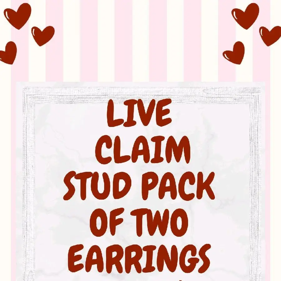 Studs You Pick- Studs pack of two  Earrings. Live sale