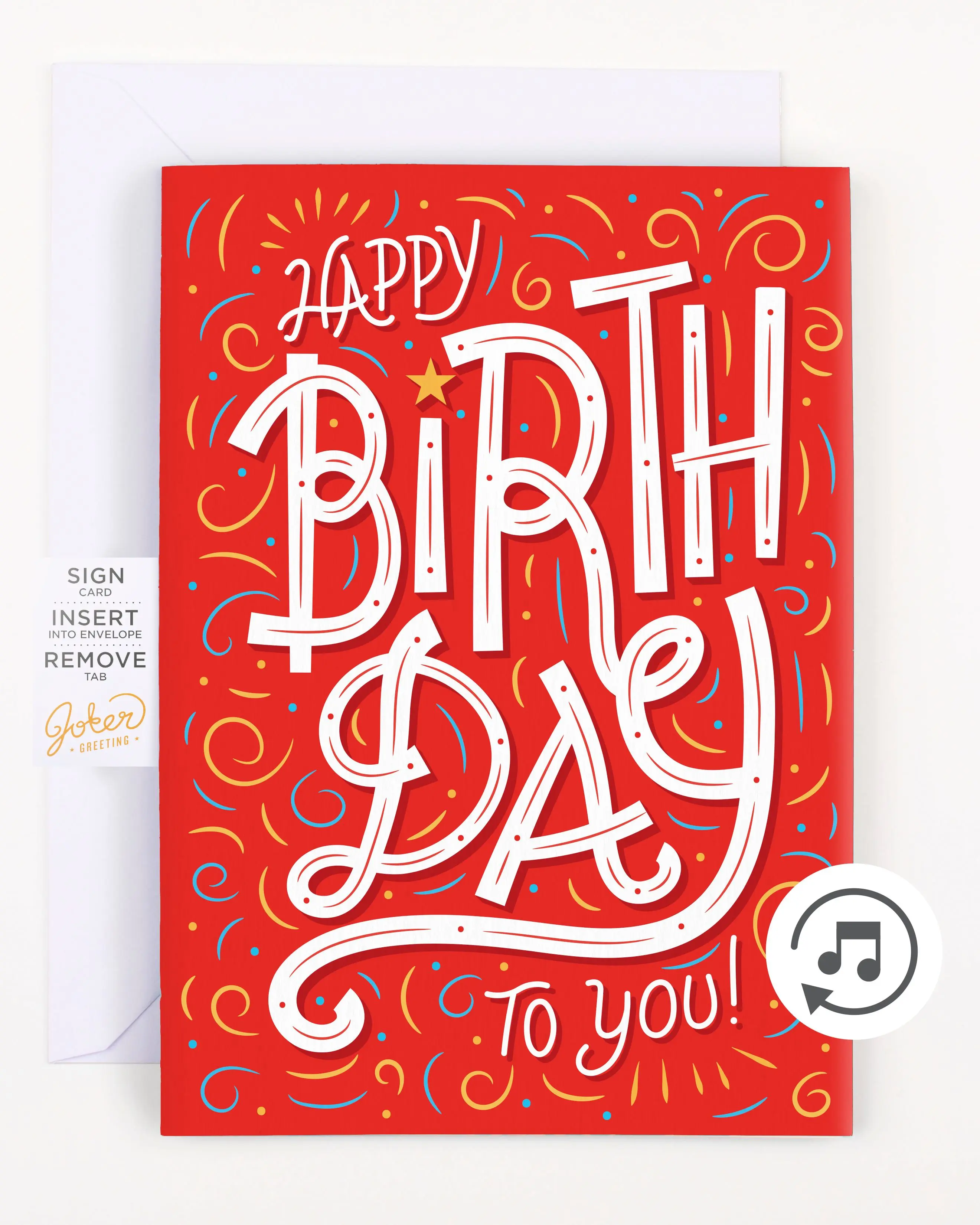 Endless Original Birthday Card with Glitter