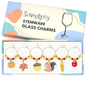 Thanksgiving Wine Charms | Colorful Autumn Celebration