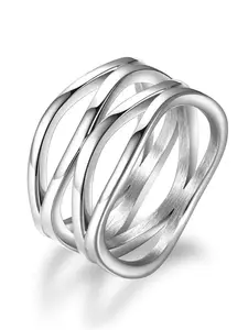 Simple Style Plain Color Ring, Engagement Wedding Ring for Women, Fashion Accessories for Party, Daily Clothing Decor, Trendy All-match & Dainty Stacking Rings for Birthday Gift, Statement Multi Ring, Stackable Rings, Trendy Jewelry
