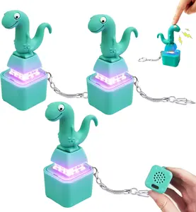 3/2/1 Pcs Lizard Button Fidget Toy, Lizard Keychain Sound Toy with Colorful Light & Real Keyboard Click Fidget, Anxiety Relief Sensory Toy for Adults & Kids, Portable Gift Set