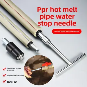 Water-stopping needle with PPR hose and heat-fusion tap for water and heating leak sealing, emergency repair and water-stopping tools