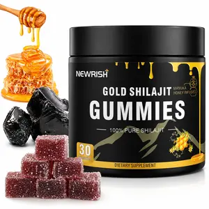 Newrish Strength Gummies - Contains Turkstan yam and Tongkat Ali extracts - Immunoglobulins - Enhances strength and fitness recovery - 60 gummies