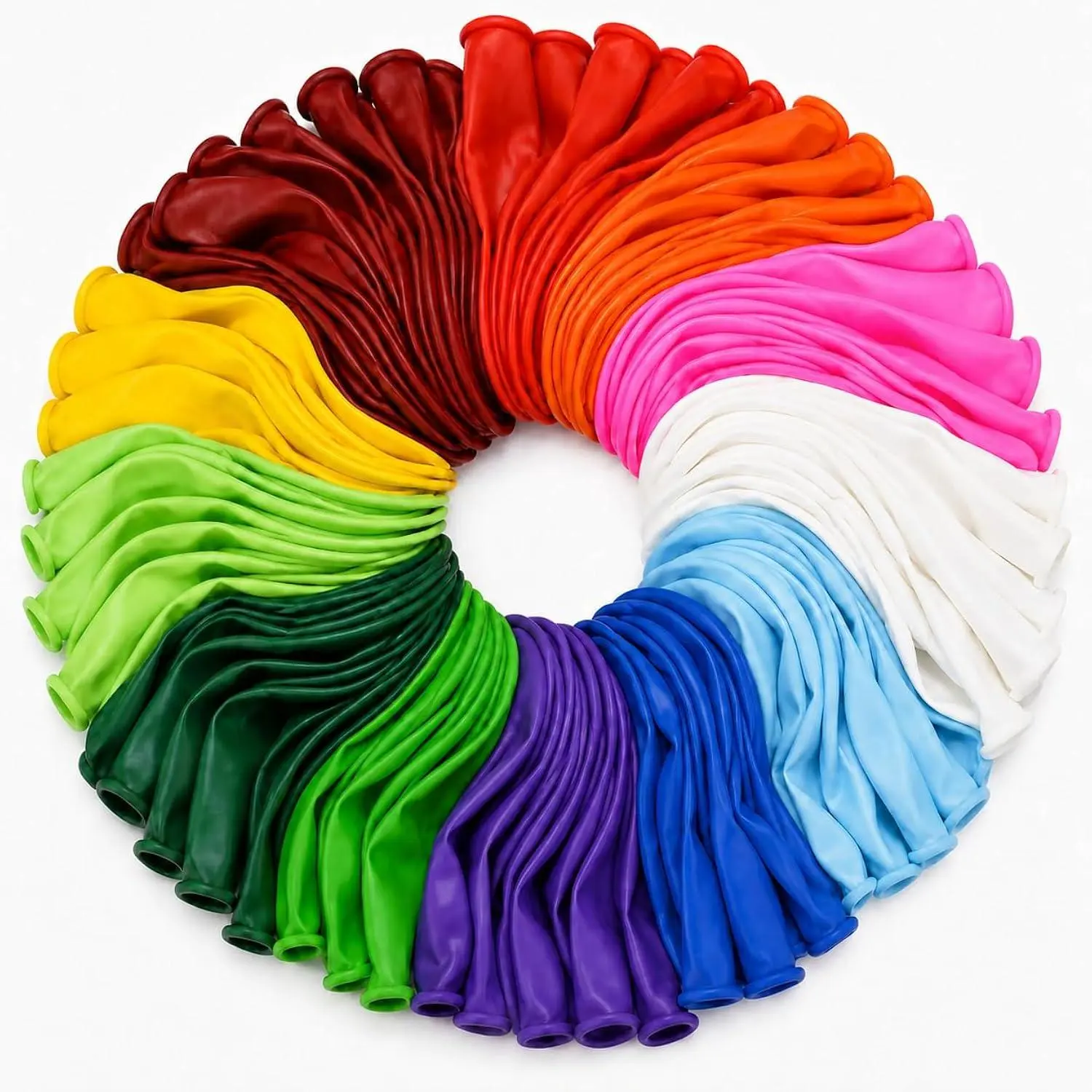 120 Pcs Balloons Assorted Colors, 12 Inch Latex Balloons Bulk With 12 Bright Colors, Party Balloons For Birthday, Wedding, Baby Shower, Graduation, Rainbow Party Decorations