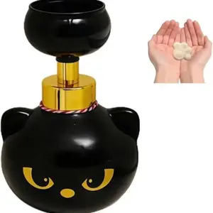 Summervibes 1pcs Cute Cat Paw Foaming Soap Dispenser - Toy-Shaped Press Foam Pump Bottle with Claw Flower Design, Creative Home Bathroom Decor Soap Dispenser, Ideal Mother's Day Gift