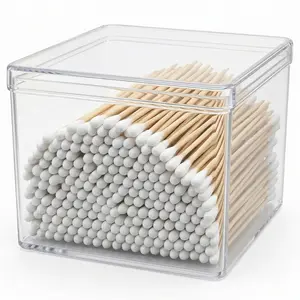 200 PCS Cotton Swabs, 6" Extra Long Wooden Handle Ear Buds for Cleaning, Makeup, Crafting, Jewelry & Pet Use