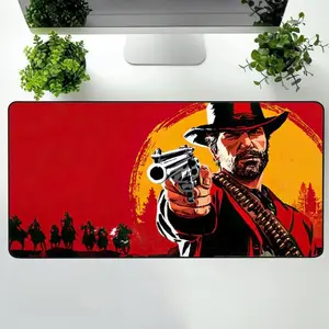 Red Dead Redemption 2 Desk Mat, Gaming Keyboard Mat, Large Deskpad
