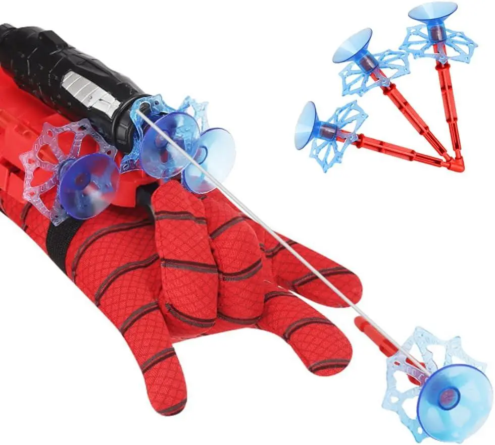 Spider Web Shooters With Gloves, Wrist Launcher Toy, Children Educational Toys, Party Cosplay Gift for Kids Xohny