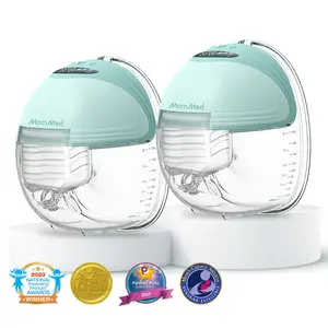 MomMed Wearable Breast Pump S21, Hands-Free Electric Breast Pump, Personalized Electric Portable Breast Pump, Large Capacity And Strong Suction for More Milk, Portable, Leak-Proof & Ultra-Quiet Breast Pump