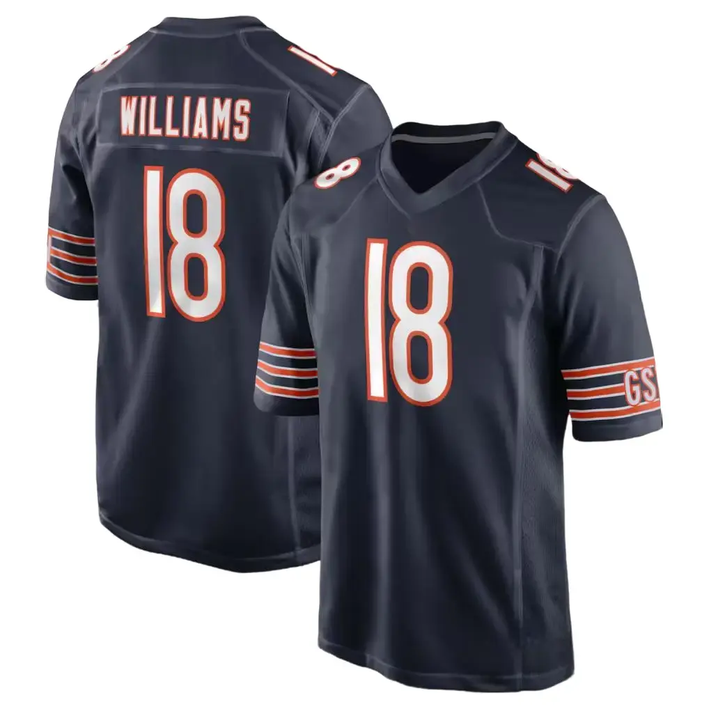 Print Williams #18 Jersey Shirt, Jersey Shirt, America Football Jersey, Sport Clothing, Football Uniform, Jersey For Football Fans, Gift For Him