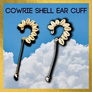 Cowrie Shell Ear Cuff Elegant