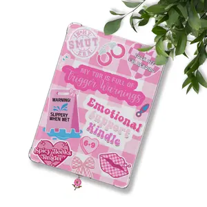 Holographic Laminated "Slippery When Wet" Look Kindle Insert, Chic Tablet Accessory for Customizing, Personalizing and Device Protection