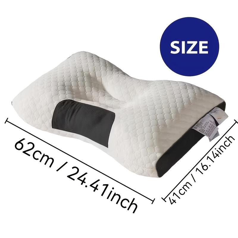 4pcs quilted design neck pillow - soft, sleep-inducing support, anti-allergy polyester cover, detachable and washable, modern neck pillow; soft weaving, neck and shoulder pillow