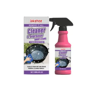 Jakehoe BBQ Grill Cleaner - Powerful Oil Stain Dissolver & Carbon Buildup Remover - Effective Kitchen Cleaning Spray for Grill & Griddle - 120ml