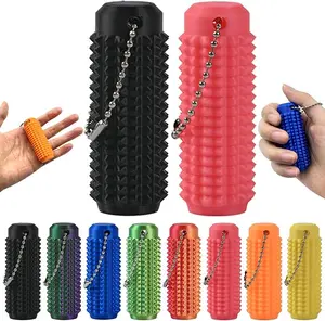 Pocket Mini Fidget Toy,Little Ouchies Fidget, Spiky Grippie Stim Keychain, Venting Key Pendant for AnxietyRelief Positive, Novelty Gifts for Friends
