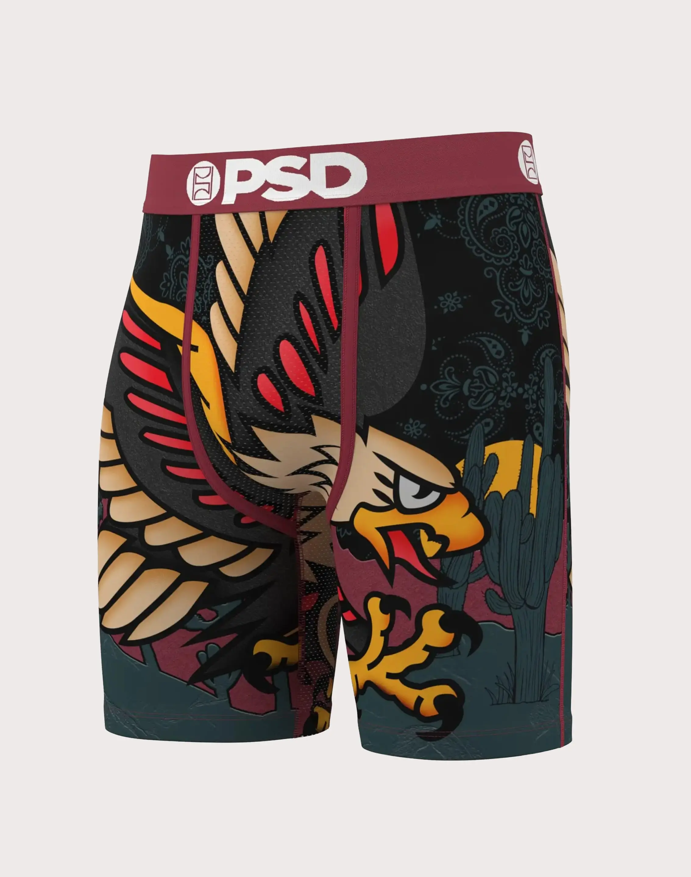 Mens Psd Underwear Eagle Soar Boxer Briefs