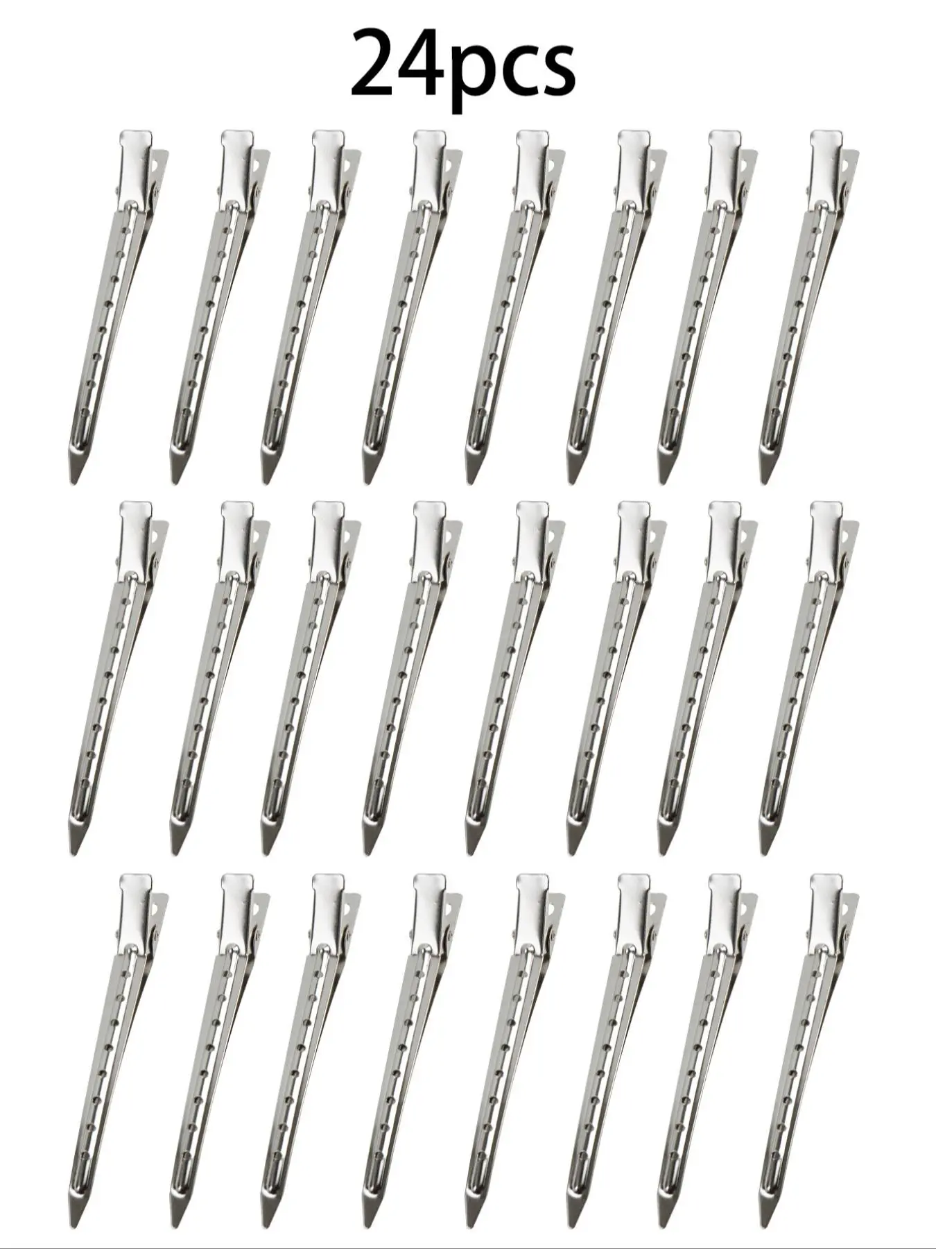 Duckbill Clips, Rustproof Metal Alligator Curl Clips, Curly Hair Clips, Sectioning Clips with Holes for Hair Styling, Hair Coloring, Wig Tools & Accessories