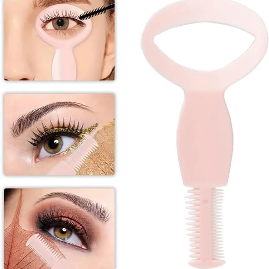 Disposable Eyelash Guard Eyelash Separator Tool Mascara Helper Eyeliner Shield Cosmetic Makeup Tool Cosmetic Tools Lash Brush Eyebrow Brush Helps Apply Mascara and Eyeliner Prevents Smudges and Shakes Clean Hygienic Beginner Friendly Easy Application