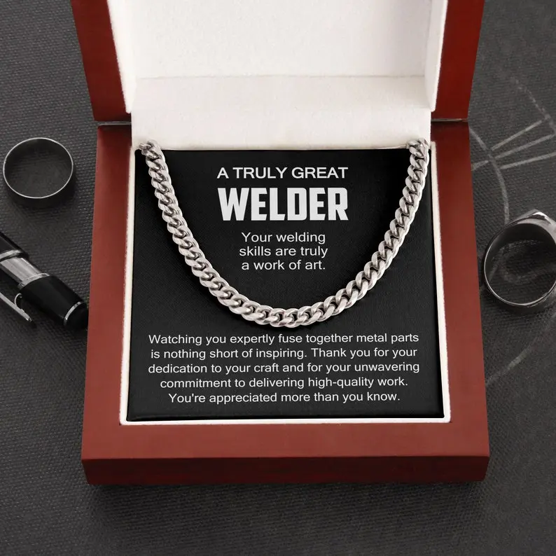 Welder Necklace, Gift for Welder, Thank You Welder, Appreciation Gift for Welder, Retirement Gift for Welder, Birthday Welder Gift.m04