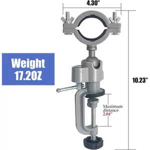 Sutekus Bench Clamp Vise 360 Degree Electric Drill Stand Holder Universal Grinder Holder For DIY Work Jewelry Making