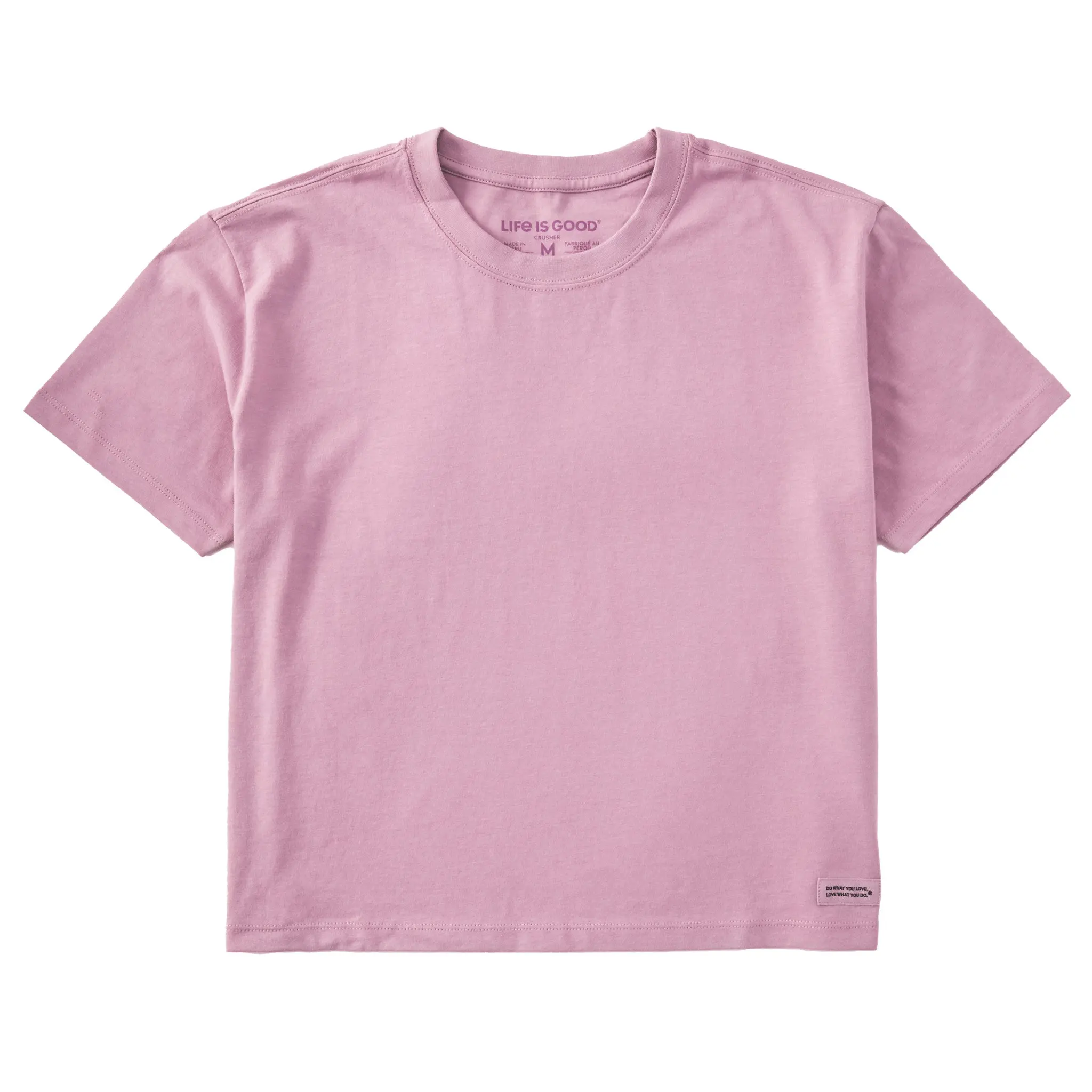 Women's Solid Short Sleeve Crusher Boxy Tee Women's Solid Short Sleeve Crusher Boxy Tee