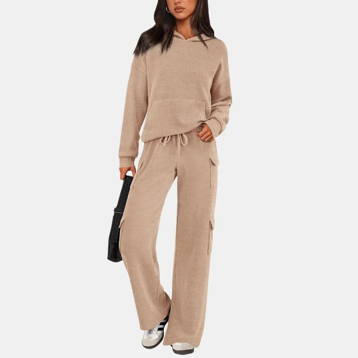 PrettyGarden Women's 2 Piece Lounge Sets - Knitted Hoodie, Pullover, Tops, Cargo Pants, Tracksuits for Casual, Active, and Versatile Outfits - Clothes PrettyGarden Women's 2 Piece Lounge Sets - Knitted Hoodie, Pullover, Tops, Cargo Pants, Tracksuits for Casual, Active, and Versatile Outfits - Clothes