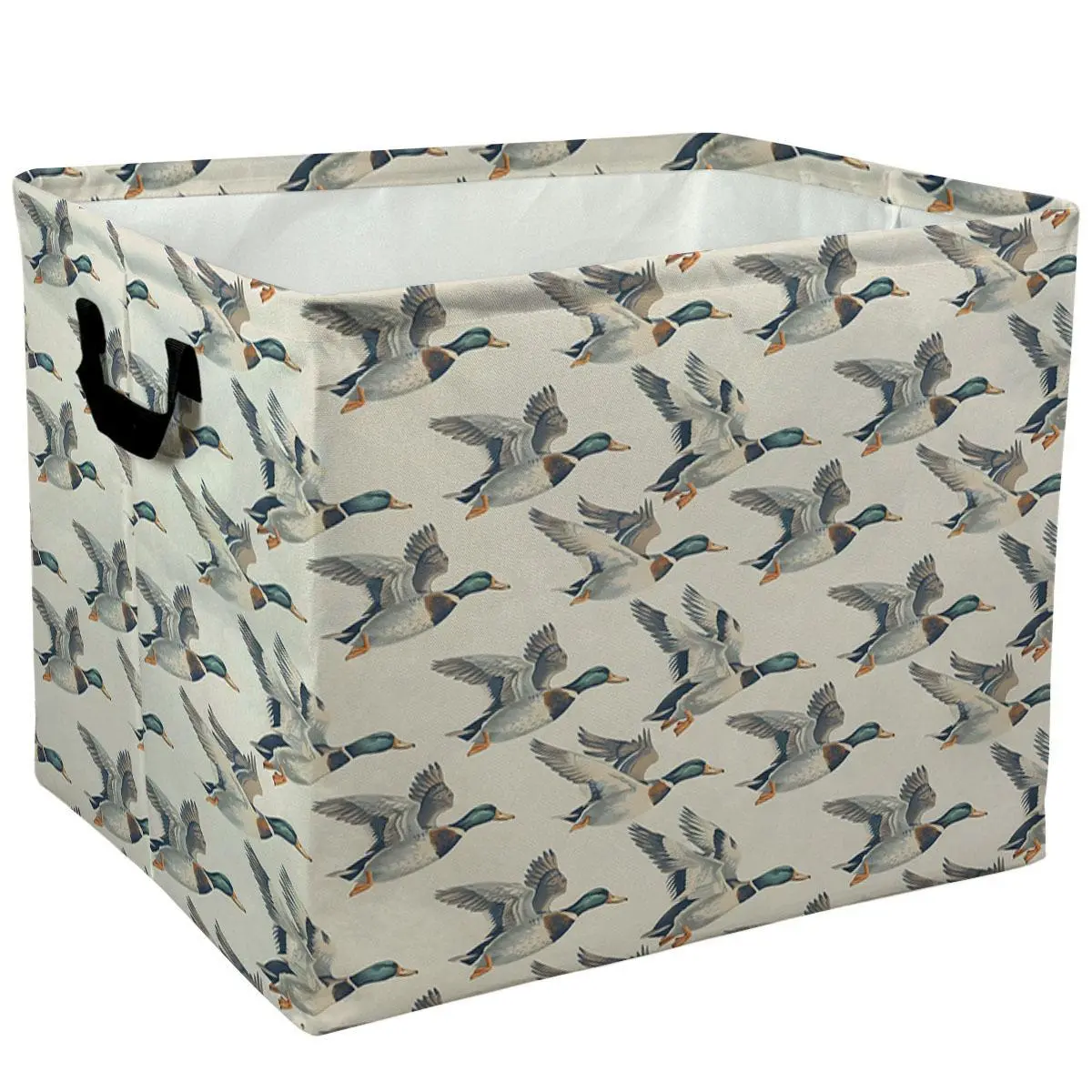 Flying Mallard Ducks Pattern Storage Baskets Storage Boxes Home Decor Storage Clothes Organization And Storage Home Decor Storage Holiday Gifts，Organizer For Toys，Books，Laundry Baskets