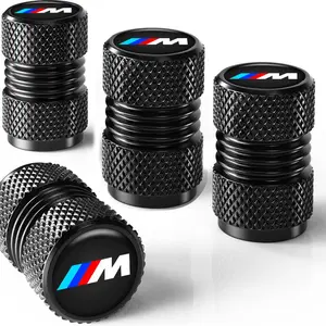 4Pcs Anti-slip Metal Alloy Car Wheel Tire Protection Valve Caps Dustproof Stem Cover For BMW M 1 2 3 4 5 7 Series X1 X3 X4 X5 X6 X7 F10 F20 F30 G20 G30 F15 F16