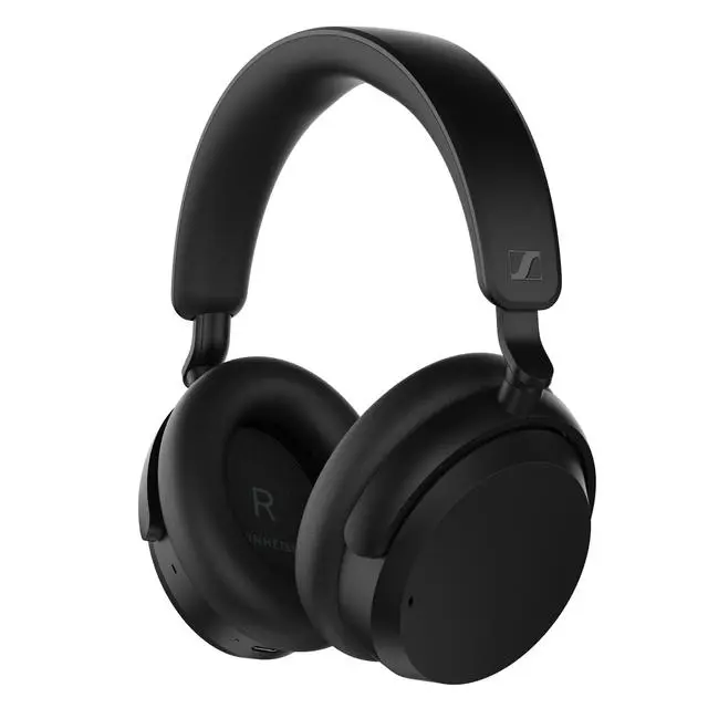 Sennheiser ACCENTUM Wireless BT Headphones (Headset) - Adaptive Noise Cancelling Headphones, 5-Band Equalizer, 50-Hour Battery, Transparency Mode, 4-Button Controls, Multiple Ports, Fold-Flat Storage, Lightweight for Long Wear, Hands-Free Calls, Audios