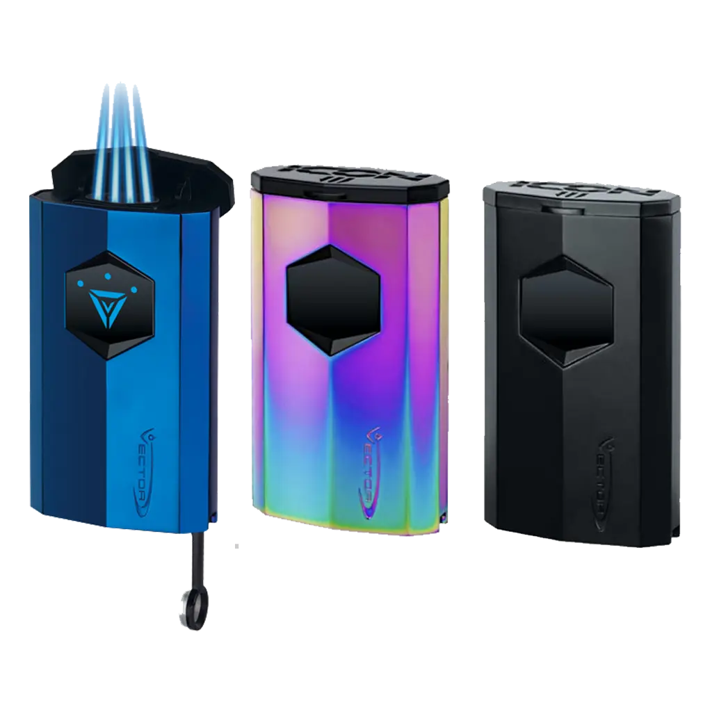 Vector Icon III Electronic Quadruple Flame Torch Lighter, Home Accessories Essential, Electronic Lighter