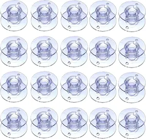 30 Pcs Clear Plastic Sewing Machine Bobbins SA156 Bobbins Class 15 Compatible with Brother Singer Machines High Quality Durable Transparent Thread Winding