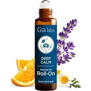 Gya Labs Deep Calm Essential Oil Roll On - Relaxing Aromatherapy Blend with Lavender & Chamomile, Portable Travel Size Roller for Personal Fragrance, Unwind & Scent Your Day (0.34 Fl Oz) mothersdaygift, tiktokshopstockup,Summervibes