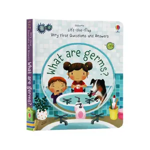 What Are Germs? Science Encyclopedia Flip Book, Picture Book, Early Reading Book, Very First Questions and Answers, Interactive Fun Storybook, Colorful English Learning Toy, Learning Books, Perfect Bedtime Gift