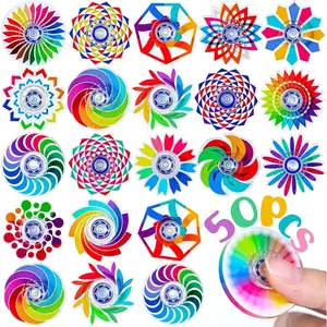 50 Pack Fidget Spinner for Kids Mini Sensory Fidget Toys Bulk Adults Kid with Autism ADHD, Classroom Prizes Treasure Prizes Box Toys for Classroom Pinata Stuffers Anxiety Stress Relief Fidgets Bulk