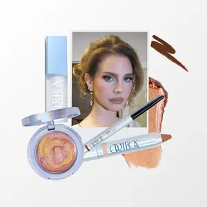 Ortega Get The Look - Lana: Xola Soft Contour lip liner, Nubes agave glow Color Stick, Liquid Icon Hyper Gloss, Golden Hour Etheral Glow balm