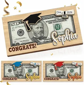 2026 Personalized Graduation Money Holder with Name and Year, Personalized Graduation Gifts, Graduations Party Supplies