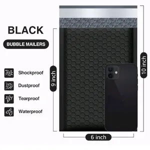 50 Bubble Mailers 6x10 Inch Waterproof Self-Sealing Padded Envelopes for Sports Cards and Slabs.