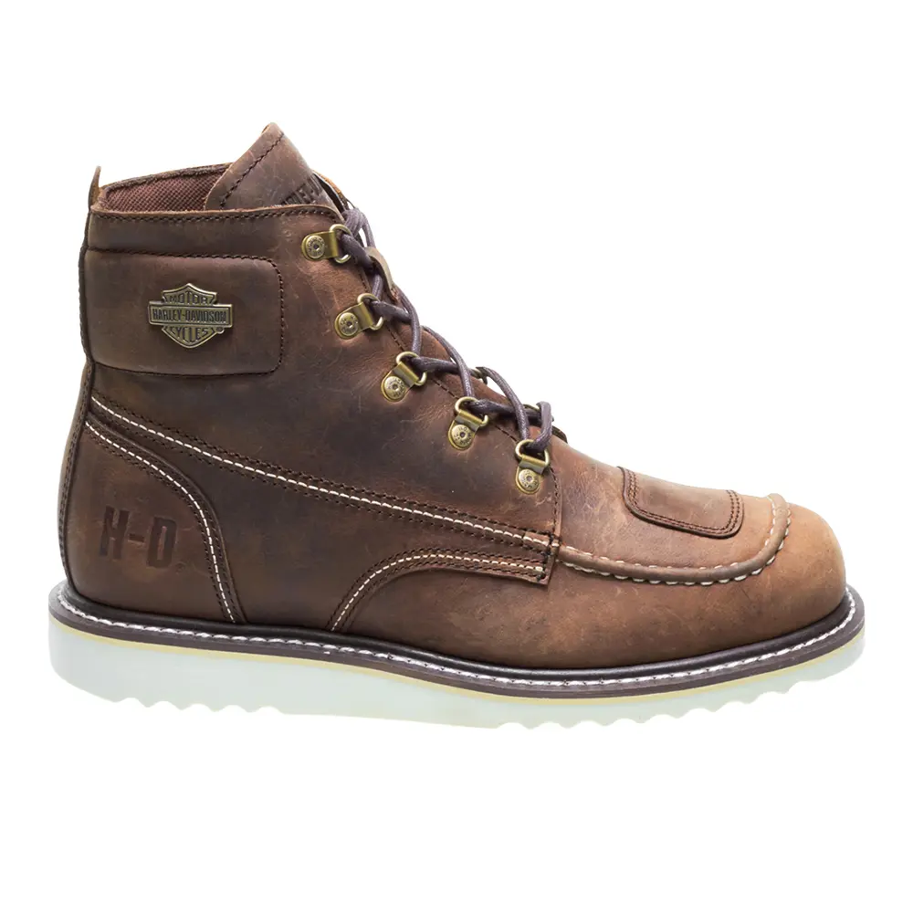 HARLEY-DAVIDSON FOOTWEAR Mens Hagerman Motorcycle Casual Boots Ankle - Brown