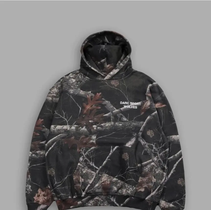 DARC SPORT NO WEAPON CAMO HOODIE , Men's Original Bottomland Sports Hoodie, Outdoor Sports Top for Athletic Activities